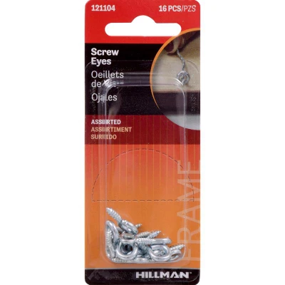 SCREW EYES ZINC PLATED