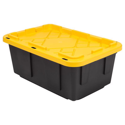 STORAGE TOTE BLK/YLW 15G