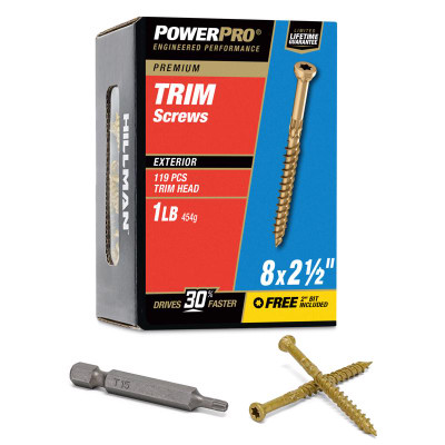 TRIM SCREW #8X2-1/2"