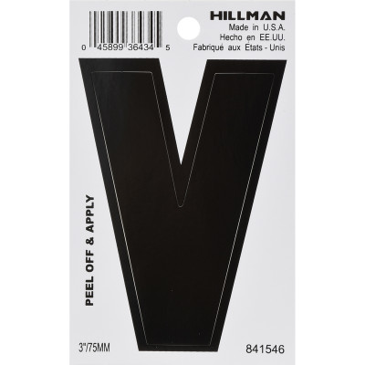 3" BLK V VINYL ADHV 1PC