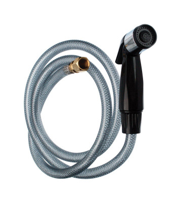 FAUCET SPRAY W/HOSE BLK