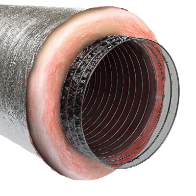 DUCT POLY SILVER 12"X25' Imperial R6.0 25 ft. L X 12 in. D Silver Poly Duct