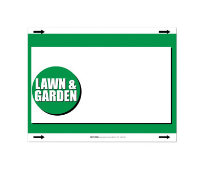'L&G' SIGN WTHRPRF7"X11"