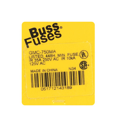 FUSE ELEC TIME LAG 750MA