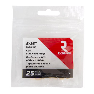 HEAD PLG FLT 5/16" 25PK