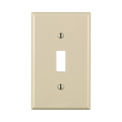 WALL PLATE ALMOND 1GANG