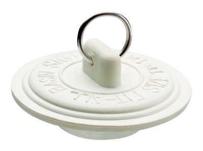 SINK STOPPER 1-5/8 WHT