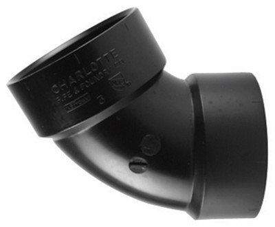 ELBOW 60ABS DWV 4 HXH