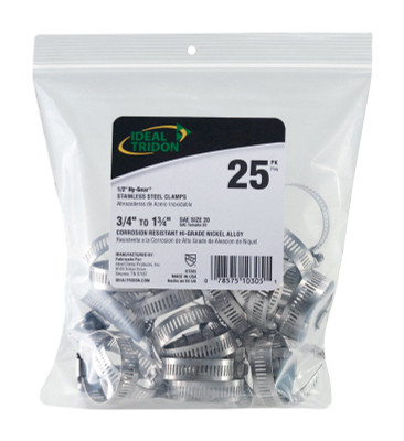 HOSECLMP 3/4-1.75 SS25PK