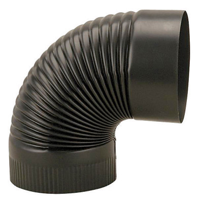 ELBOW 90 CORR 24G 6 BLK