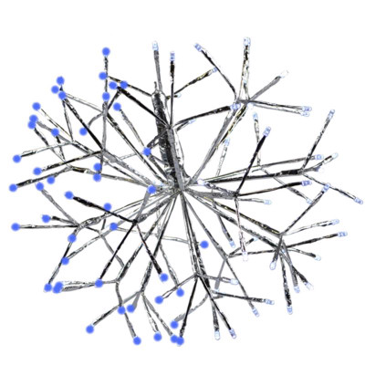 HNG DCR SHMRN BL/WHT 16"