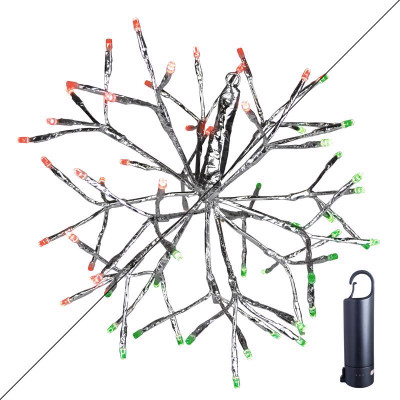 HNG DCR SHMR GRN/RD 12"