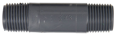 NIPPLE SCH80 PVC 1/2X3