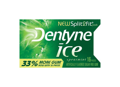CHEWING GUM SPRMINT Dentyne Ice Sugar Free Spearmint Chewing Gum 16 pk