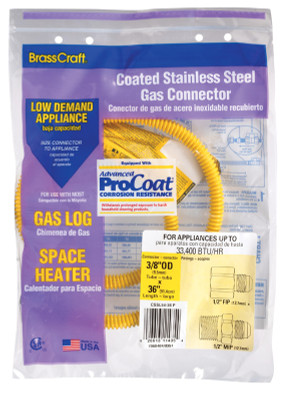 GAS CONNECTOR 3/8X36