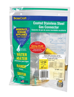 GAS CONNECTOR  1/2X24