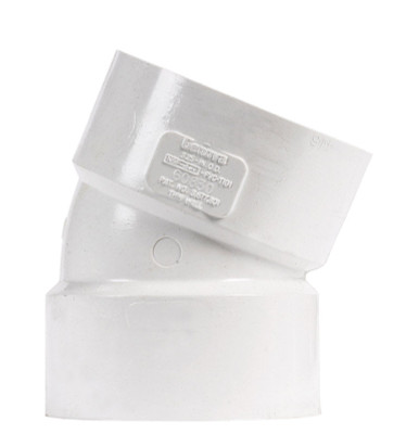 ELBOW 22 PVC/DWV 3SCH30