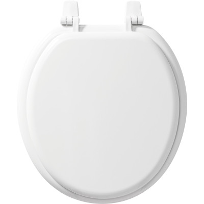 TOILET SEAT RND WD WH