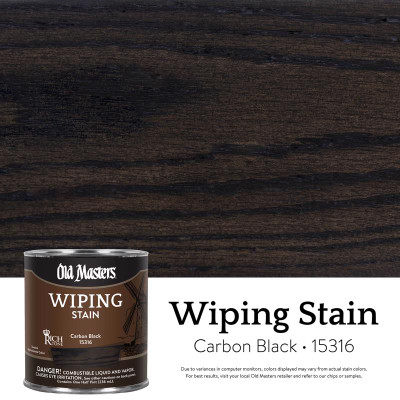 WIPING STAIN CBN BK .5PT