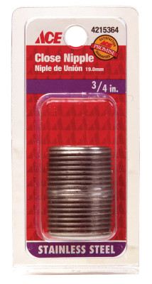 NIPPLE SS 3/4XCLOSE