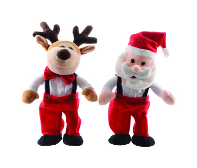 DANCING SANTA/REINDEER