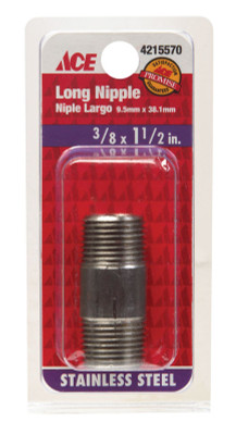 NIPPLE SS 3/8 X 1.5