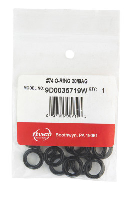 O-RING 3/8X.605X3/32 #74