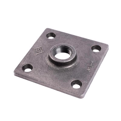 FLANGE BLK IRON 1/2 2PK STZ Industries Pipe Decor Iron Flange 1/2 in.