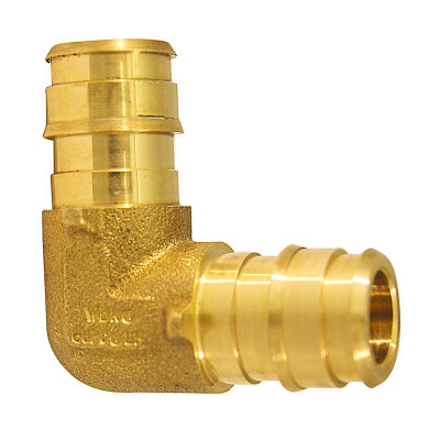 90 DEGREE ELBOW BRS 1/2 Apollo PEX-A 1/2 in. Barb X 1/2 in. D Barb Brass 90 Degree Elbow