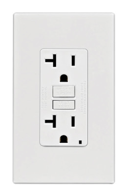 GFI ST RECPT&WLPL20A WHT