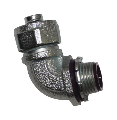 1/2 90D LQD-TIGHT CONN Sigma Engineered Solutions 1/2 in. D Zinc-Plated Iron 90 Degree Connector For Liquid Tight 1 pk