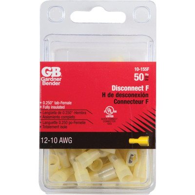 DISC F 12-10AWG FI 50PK