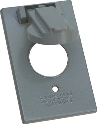 1G SIG 15/20AMP CVR GRY