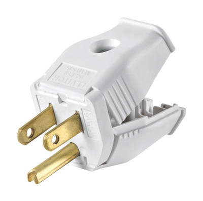 HINGED PLUG 15A WHITE