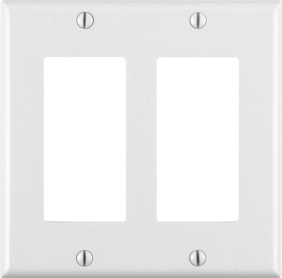 DECORA WALLPLATE 2G WHT