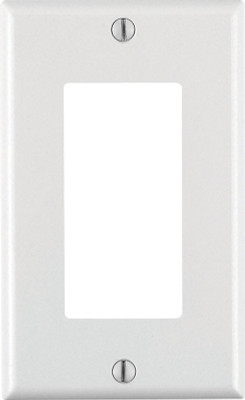 DECORA WALLPLATE 1G WHT