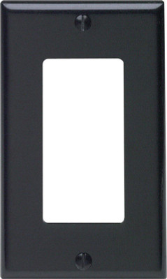 WALLPLATE DECORA 1G BLK