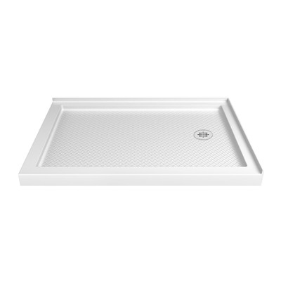 DreamLine SlimLine 32x48 Double Threshold Shower Base, White, Right Drain, cUPC