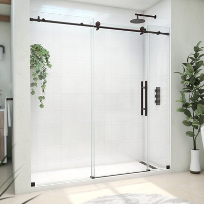 DreamLine Continuum WL61720760VDX06 68-72 in. W Frameless Sliding Shower Door Oil Rubbed Bronze