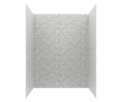 Swanstone Metro Subway Tile Glue-Up Bathtub and Shower Wall Kit 36x62x84 Ice