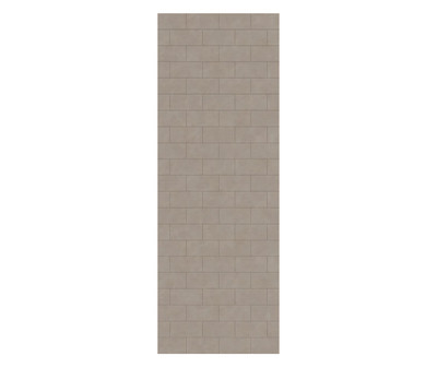 Swanstone Metro Subway Tile 32 x 84 Limestone Glue-Up Bathtub & Shower Wall Panel
