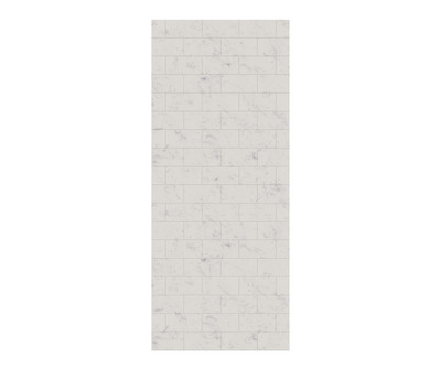 Swanstone Metro Subway Tile 32 x 72 Glue-Up Bathtub Shower Wall Panel Carrara