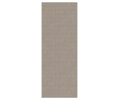 Swanstone Metro Subway Tile 38x96 Glue-Up Bathtub & Shower Wall Panel, Limestone