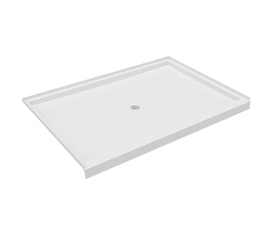 Swanstone SS-4260 42 x 60 Alcove Shower Pan with Center Drain, White