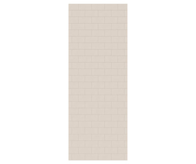 Swanstone Metro Subway Tile Glue-Up Bathtub & Shower Wall Panel 36x96 Tahiti White