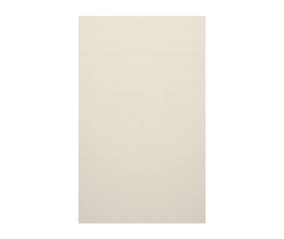 Swanstone Modern Subway Tile 30 x 84 Glue-Up Bathtub and Shower Wall Panel, Bisque