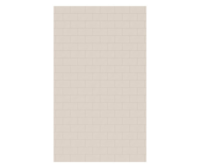 Swanstone Metro Subway Tile 50 x 84 Glue-Up Bathtub & Shower Wall Panel, Tahiti White