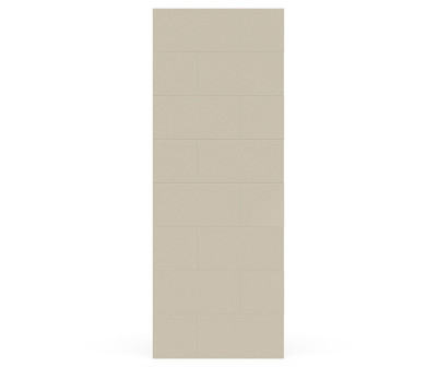Swanstone Traditional Subway Tile Glue-Up Bathtub Shower Wall Panel 42x96 Coastal Sands