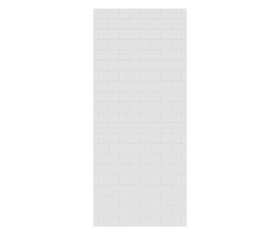 Swanstone Metro Subway Tile Glue-Up Bathtub & Shower Wall Panel 38x84 White