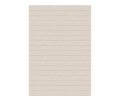 Swanstone Metro Subway Tile Glue-Up Bathtub & Shower Wall Panel 50x72 Tahiti White